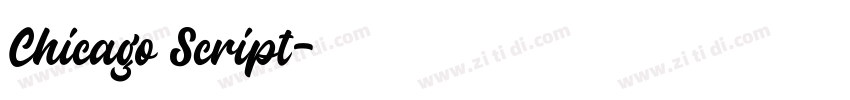 Chicago Script字体转换 Chicago Script字体转换